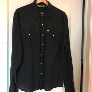 Black Western Snap Front Shirt